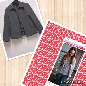 🦋Zippered Grey Blazer